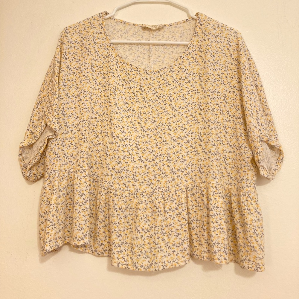 Altar’d State Cropped Floral Tunic